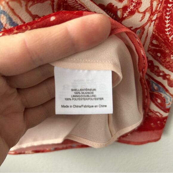 Tory Burch Red and White Floral Blouse - Picture 3 of 13